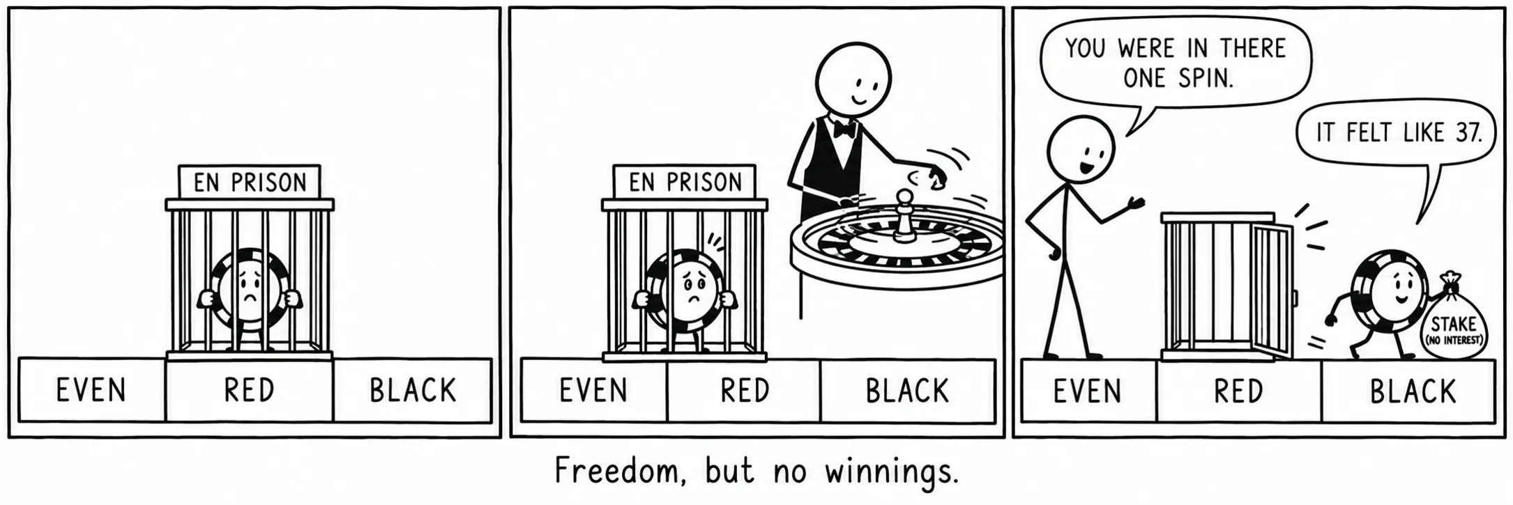 Liberdade, pero sen ganancias.