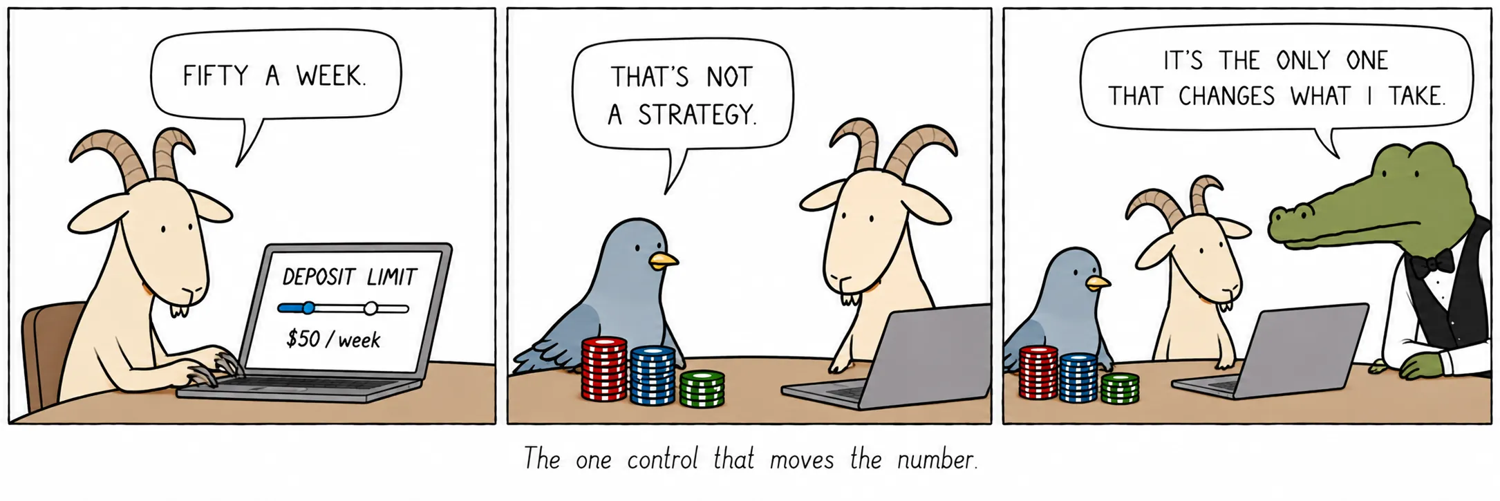 O único control que move o número.